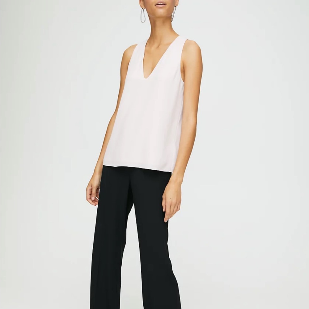 Aritzia Cream Sleeveless Blouse